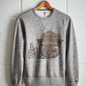 Cute for Camping! Smokey The Bear Sweatshirt EUC